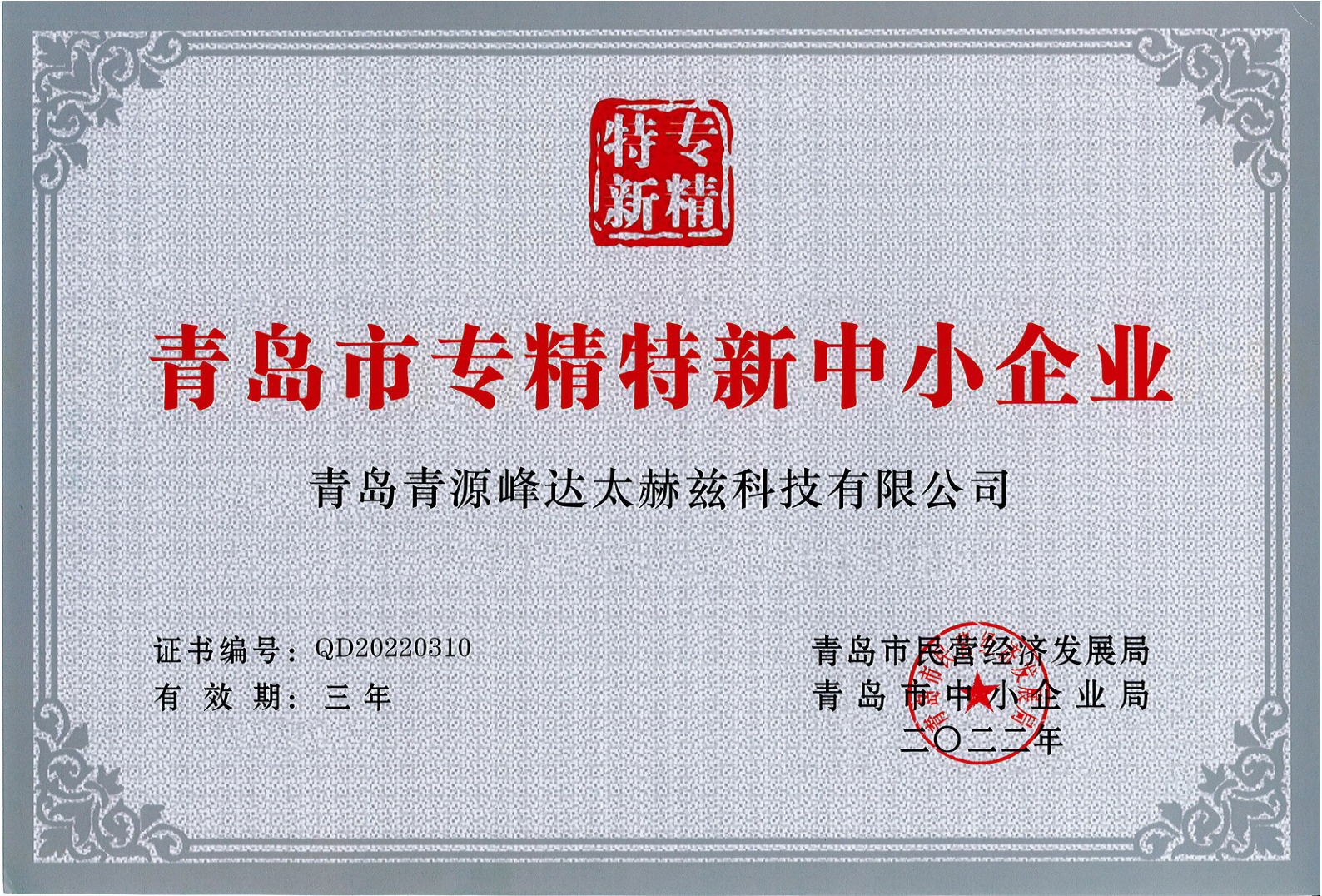 “專精特新”企業(yè)